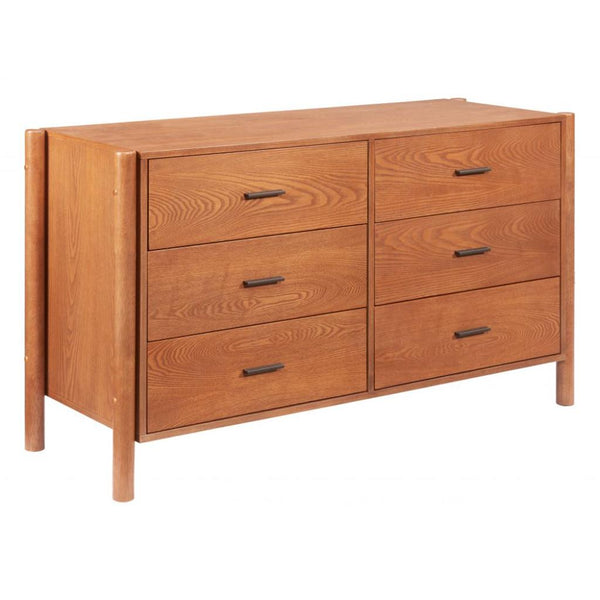 Beleza Six Drawers Wood Dresser