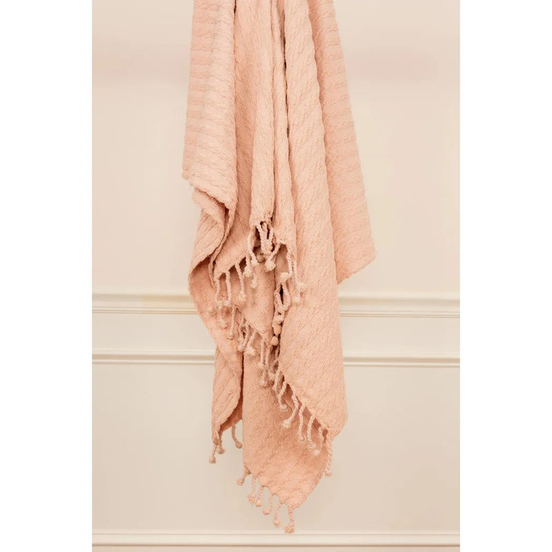 Bella Cotton Knit Throw Blanket