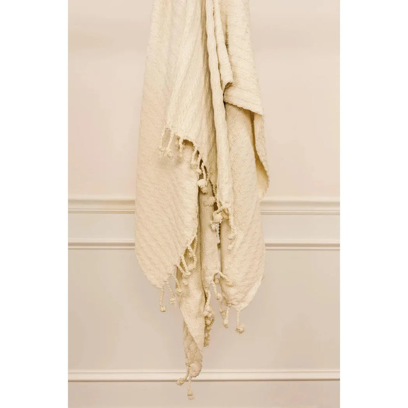 Bella Cotton Knit Throw Blanket