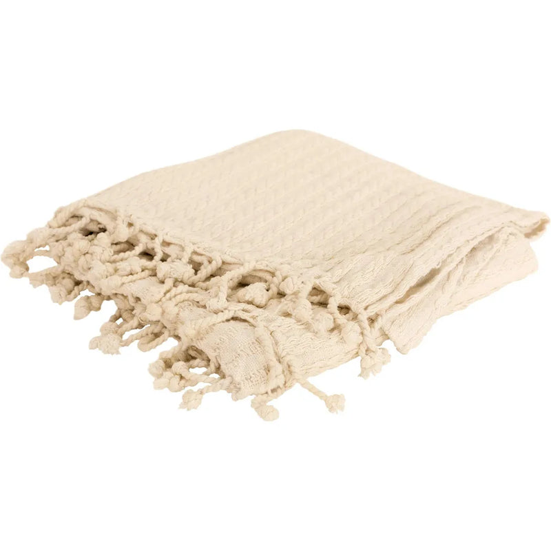 Bella Cotton Knit Throw Blanket