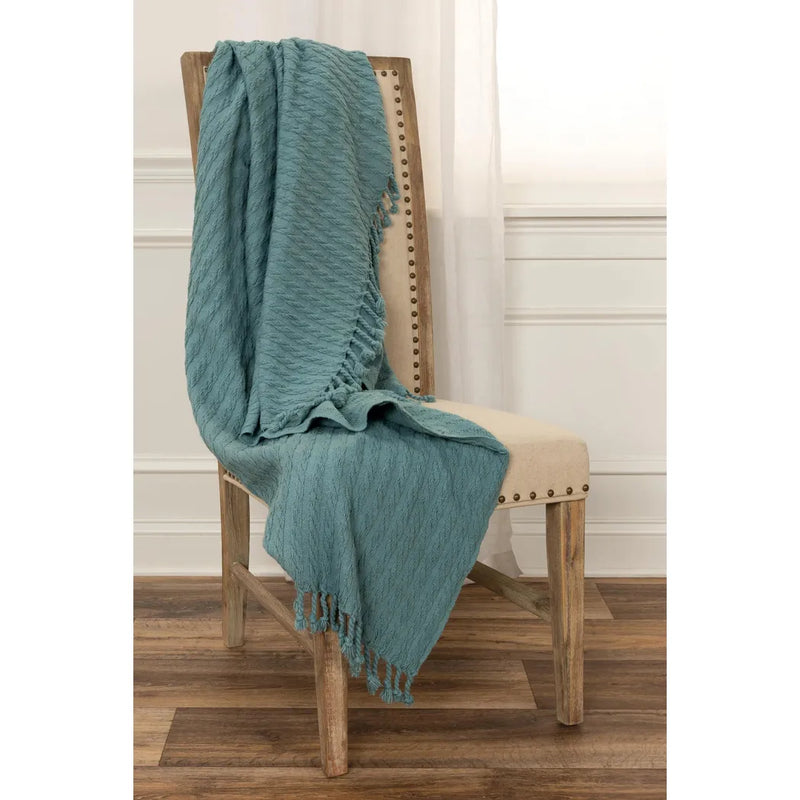 Bella Cotton Knit Throw Blanket