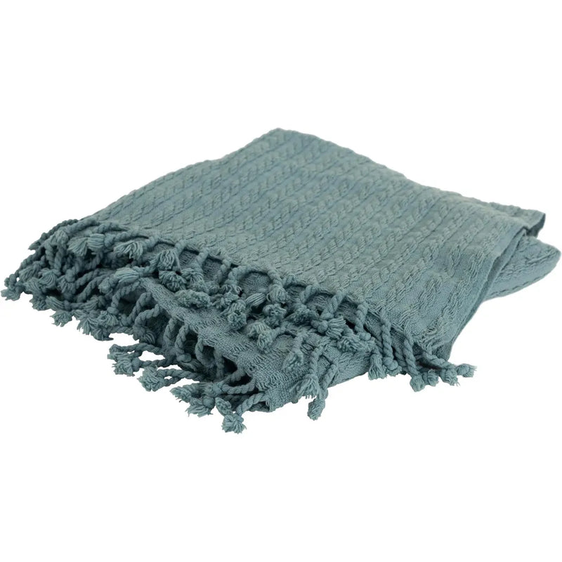 Bella Cotton Knit Throw Blanket