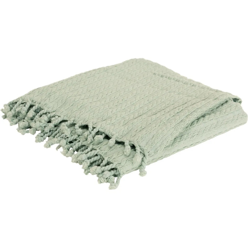 Bella Cotton Knit Throw Blanket