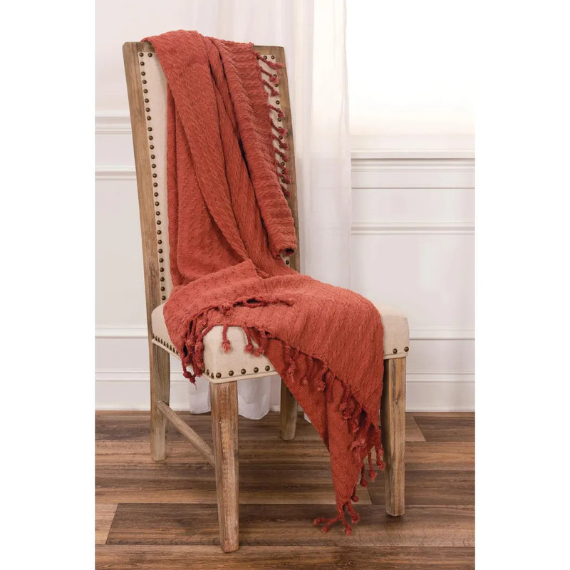 Bella Cotton Knit Throw Blanket