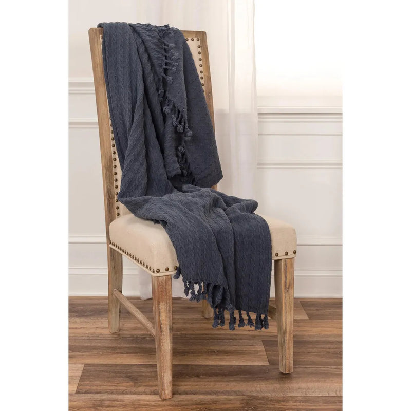 Bella Cotton Knit Throw Blanket