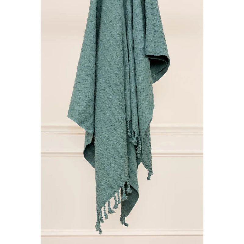 Bella Cotton Knit Throw Blanket