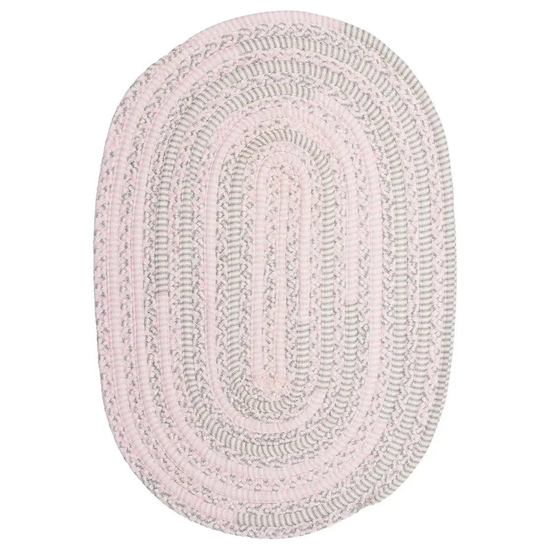 Bella Nursery Soft Rugs-Area Rugs-Colonial Mills-Pink Grey-2' x 3'-LOOMLAN