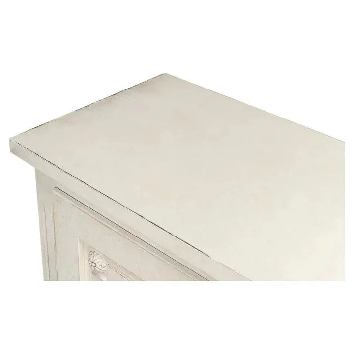 96 Inch White Sideboard with Quartz Top | LOOMLAN