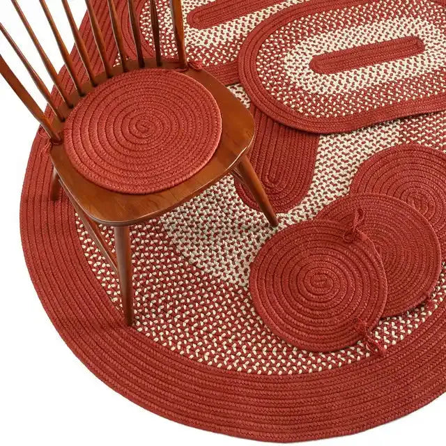 Bellamy Beautiful Outdoor Rugs (Set of 7)-Outdoor Rugs-Colonial Mills-Red-LOOMLAN