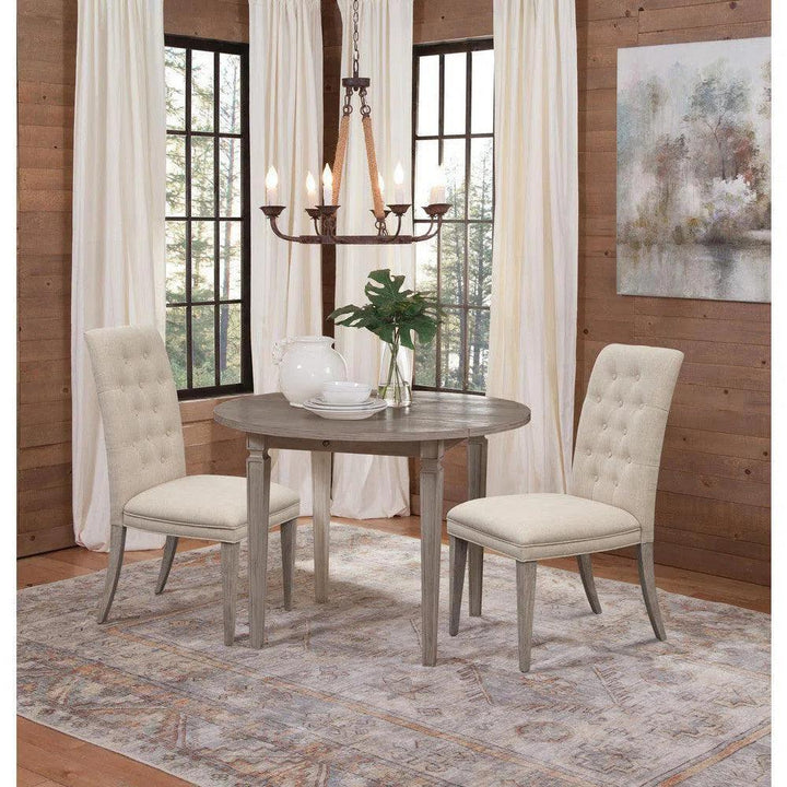 Bellamy Fabric Armless Dining Chair 2PC - LOOMLAN - Bassett Mirror - Dining Chairs