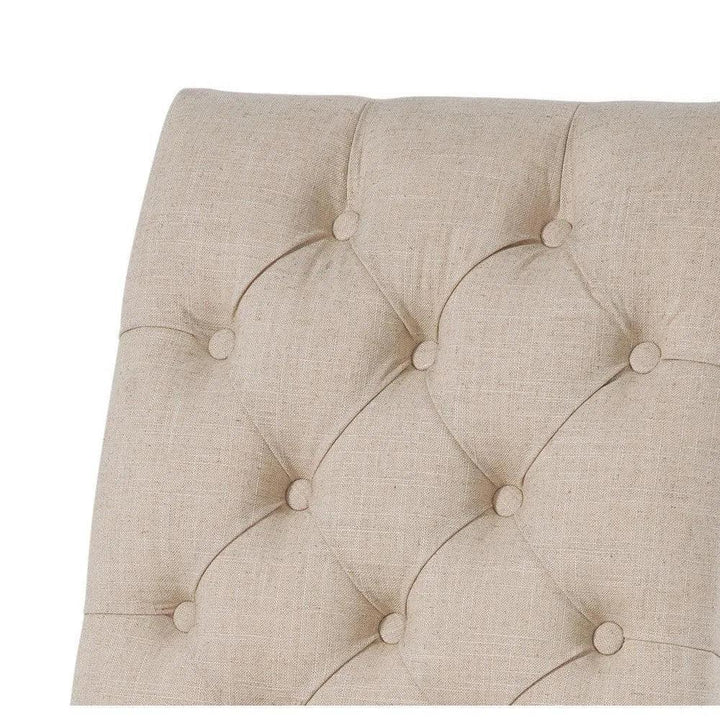 Bellamy Fabric Armless Dining Chair 2PC - LOOMLAN - Bassett Mirror - Dining Chairs