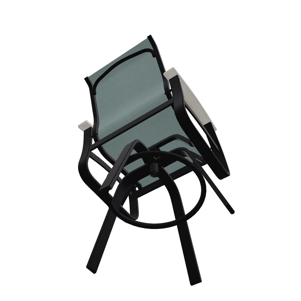 Belle Isle Bar Height Swivel Arm chair