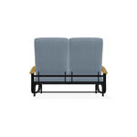 Belle Isle Cushion 2-Seat Glider Polymer Arms