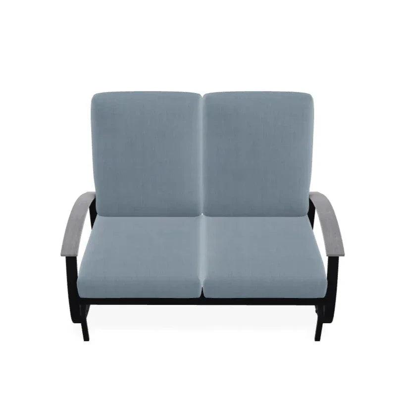 Belle Isle Cushion 2-Seat Glider Polymer Arms