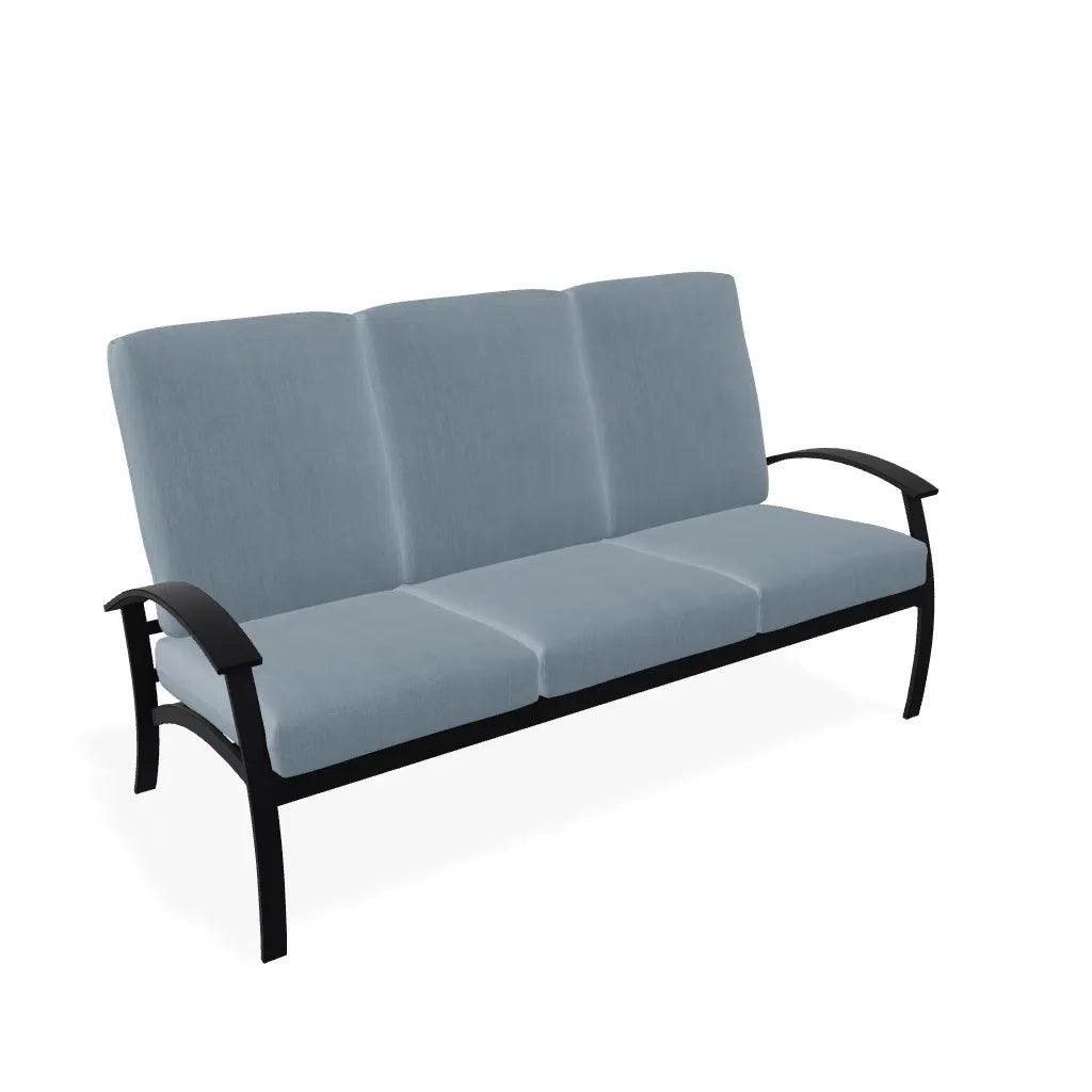 Belle Isle Cushion Three-Seat Sofa MGP Arms