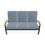 Belle Isle Cushion Three-Seat Sofa Polymer Arms