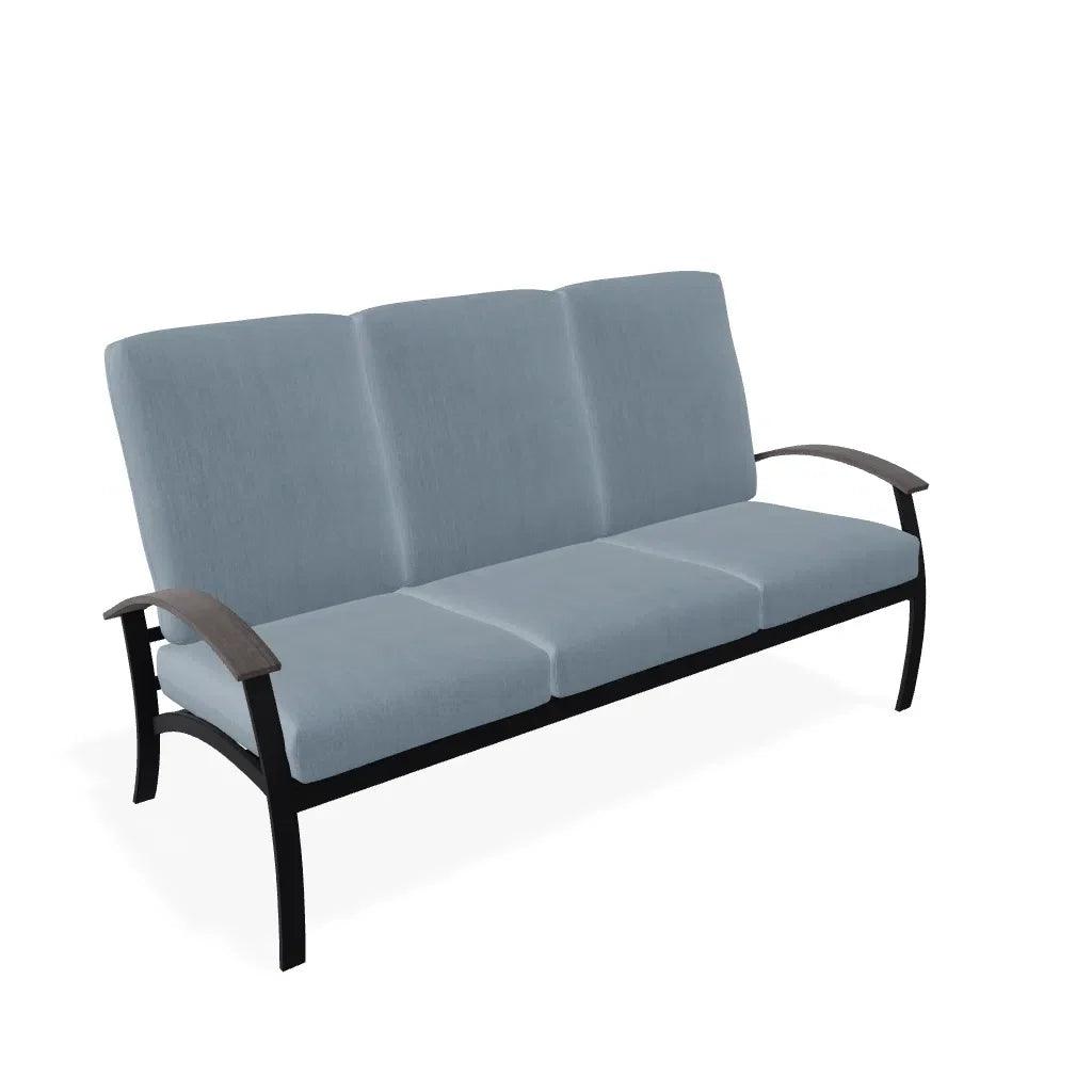 Belle Isle Cushion Three-Seat Sofa Polymer Arms