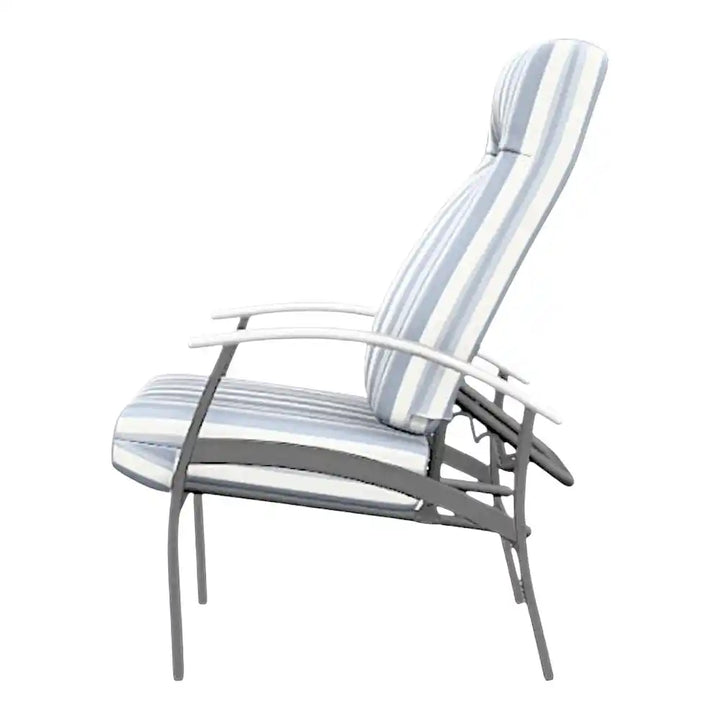 Belle Isle Cushion Supreme Height Back Chair Arm-Outdoor Accent Chairs-Telescope-LOOMLAN