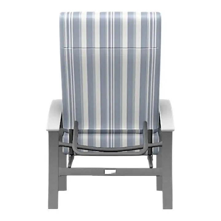 Belle Isle Cushion Supreme Height Back Chair Arm-Outdoor Accent Chairs-Telescope-LOOMLAN