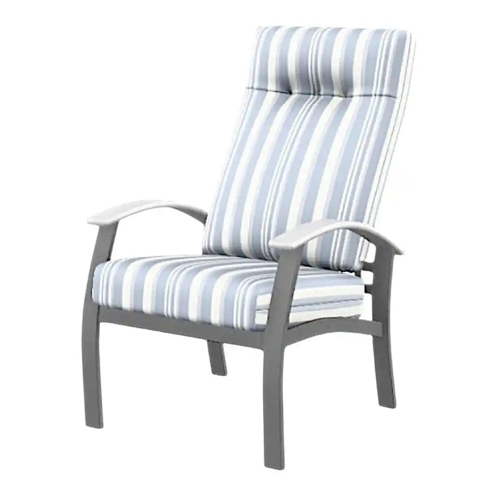 Belle Isle Cushion Supreme Height Polymer Arm Chair-Outdoor Accent Chairs-Telescope-LOOMLAN