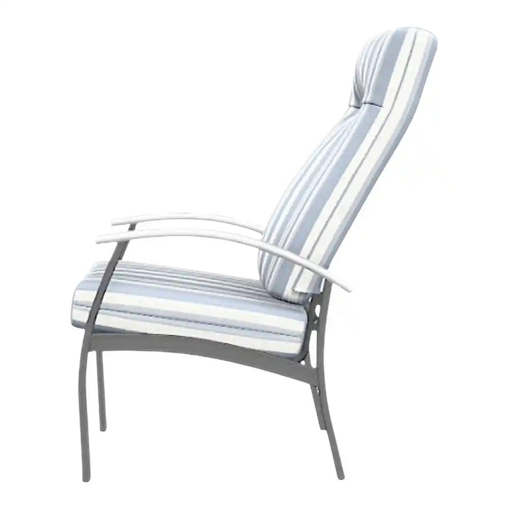 Belle Isle Cushion Supreme Height Polymer Arm Chair-Outdoor Accent Chairs-Telescope-LOOMLAN