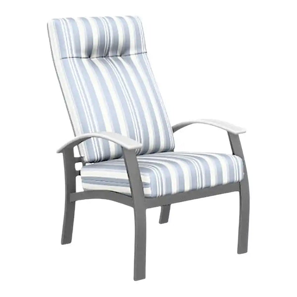 Belle Isle Cushion Supreme Height Polymer Arm Chair-Outdoor Accent Chairs-Telescope-LOOMLAN