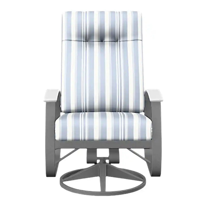 Belle Isle Cushion Supreme Swivel Rocker Arm-Outdoor Accent Chairs-Telescope-LOOMLAN
