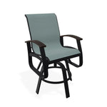 Belle Isle Hidden Motion Polymer Armed Chat Chair