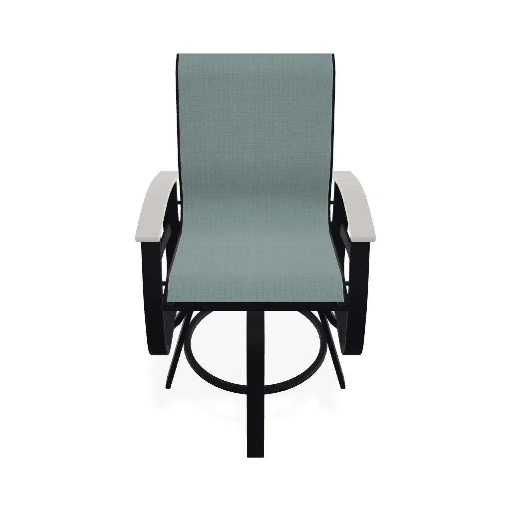 Belle Isle Hidden Motion Polymer Armed Chat Chair