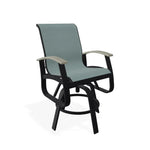 Belle Isle Hidden Motion Polymer Armed Chat Chair