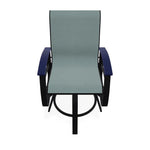 Belle Isle Hidden Motion Polymer Armed Chat Chair