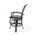 Belle Isle Hidden Motion Polymer Armed Chat Chair