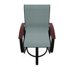 Belle Isle Hidden Motion Polymer Armed Chat Chair