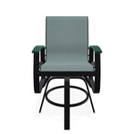 Belle Isle Hidden Motion Polymer Armed Chat Chair