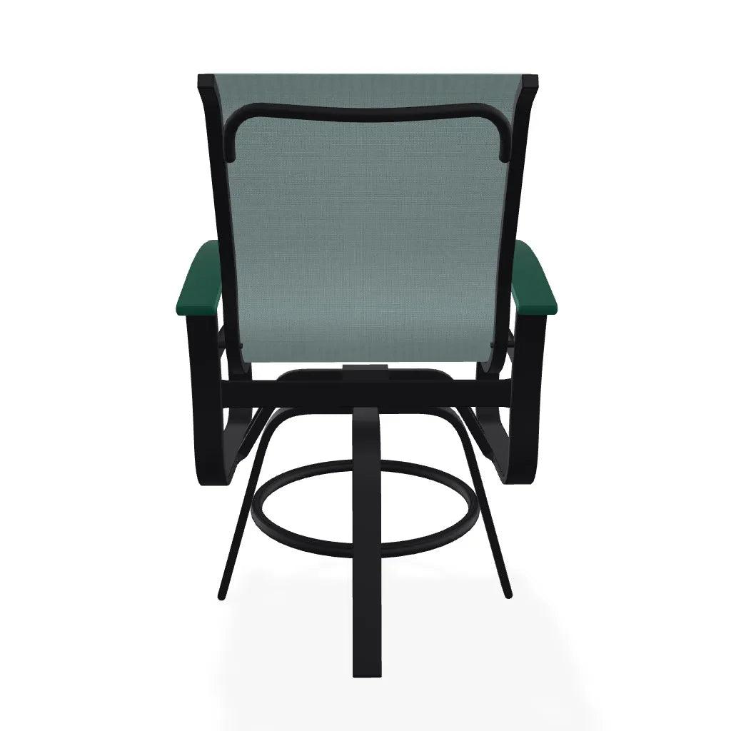 Belle Isle Hidden Motion Polymer Armed Chat Chair