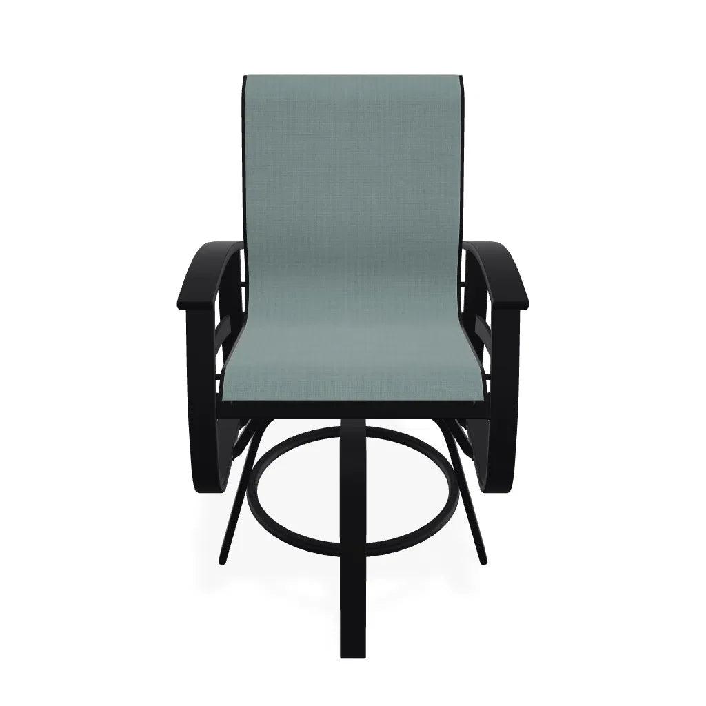 Belle Isle Hidden Motion Polymer Armed Chat Chair