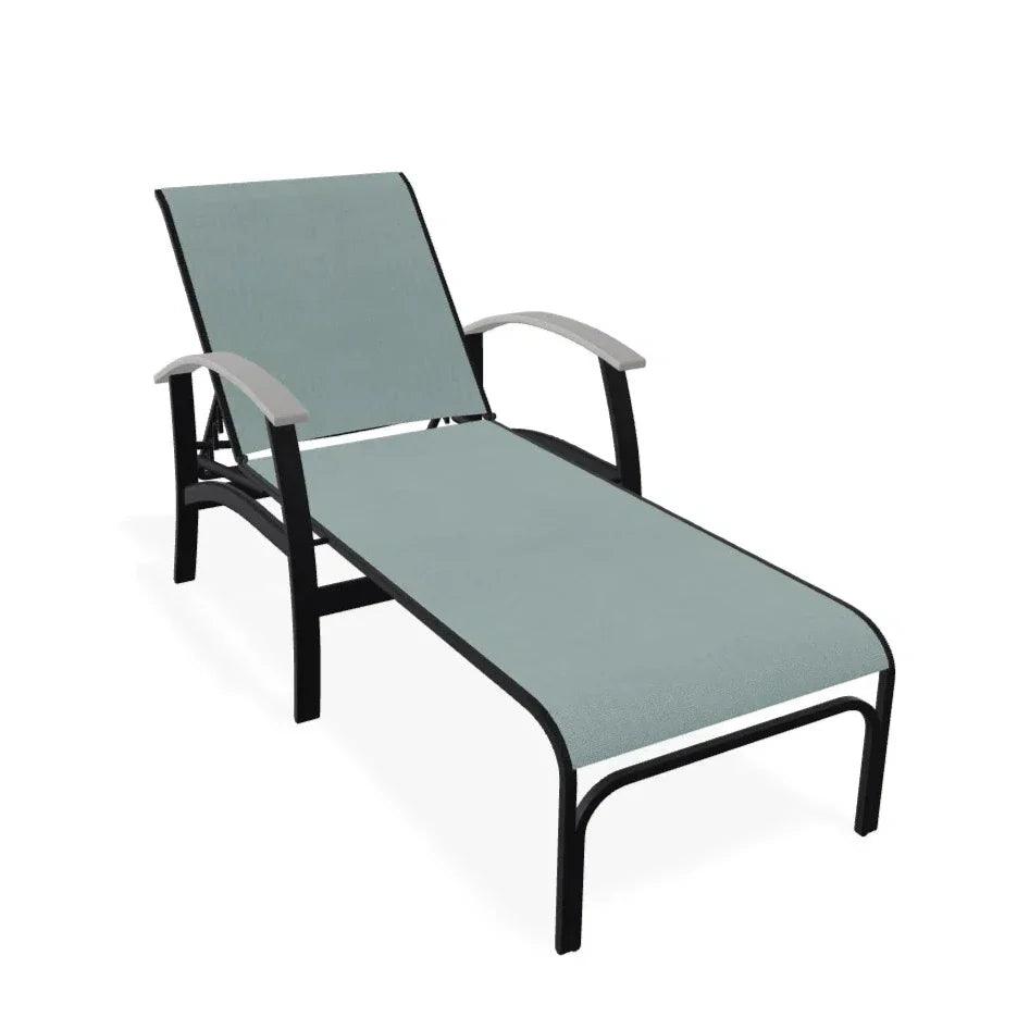 Belle Isle MGP Sling Four Position Lay-Flat Arms Chaise