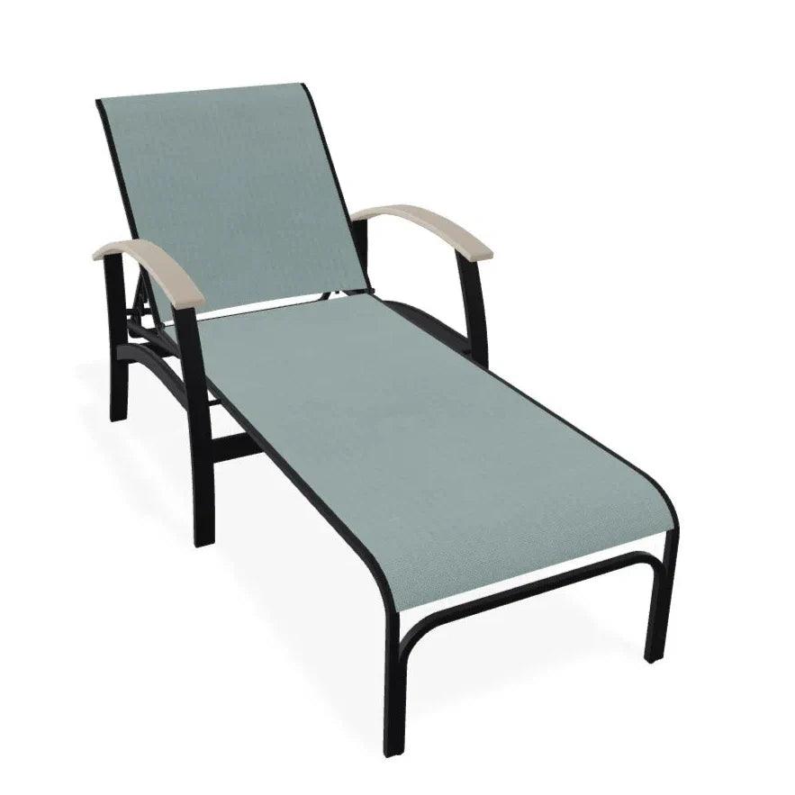 Belle Isle MGP Sling Four Position Lay-Flat Arms Chaise