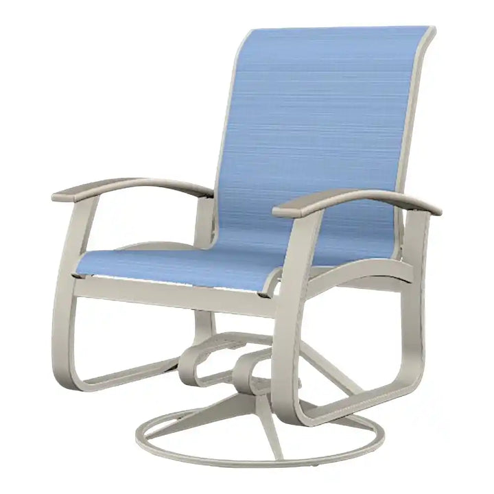 Get Belle Isle Marine Grade Polymer/Aluminum Sling Swivel Rocker With ...
