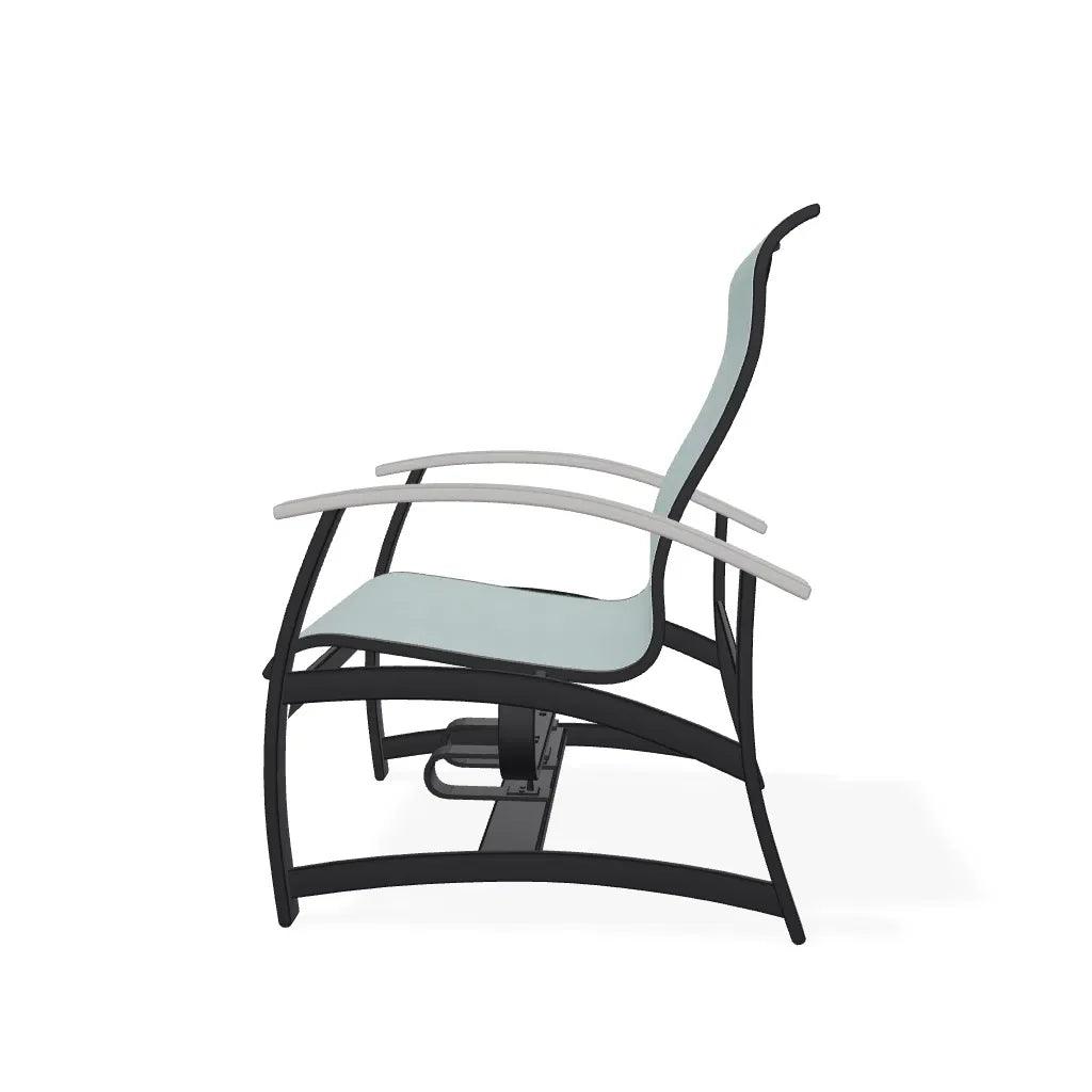 Belle Isle Multi-Position Polymer Armed Dining Chair