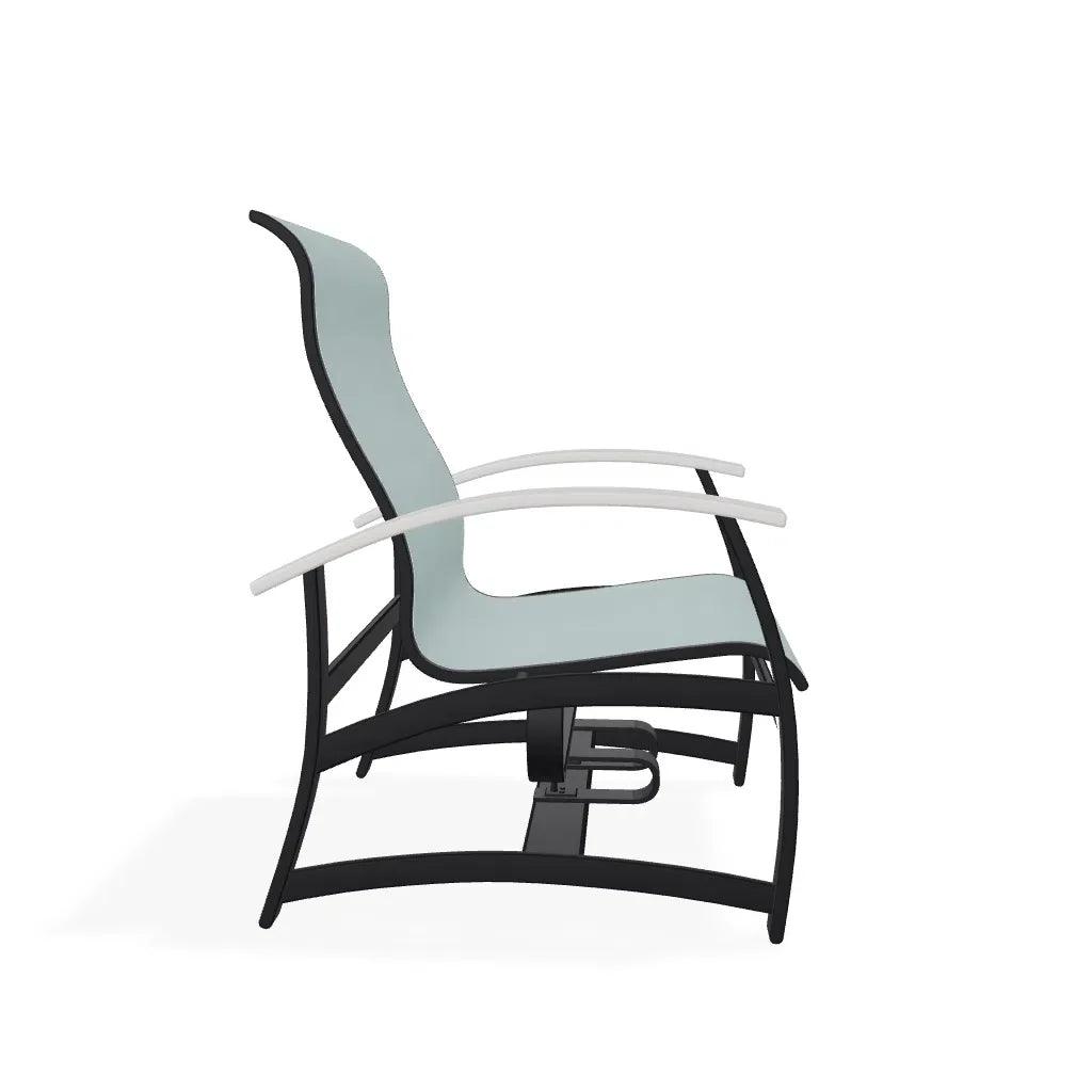 Belle Isle Multi-Position Polymer Armed Dining Chair