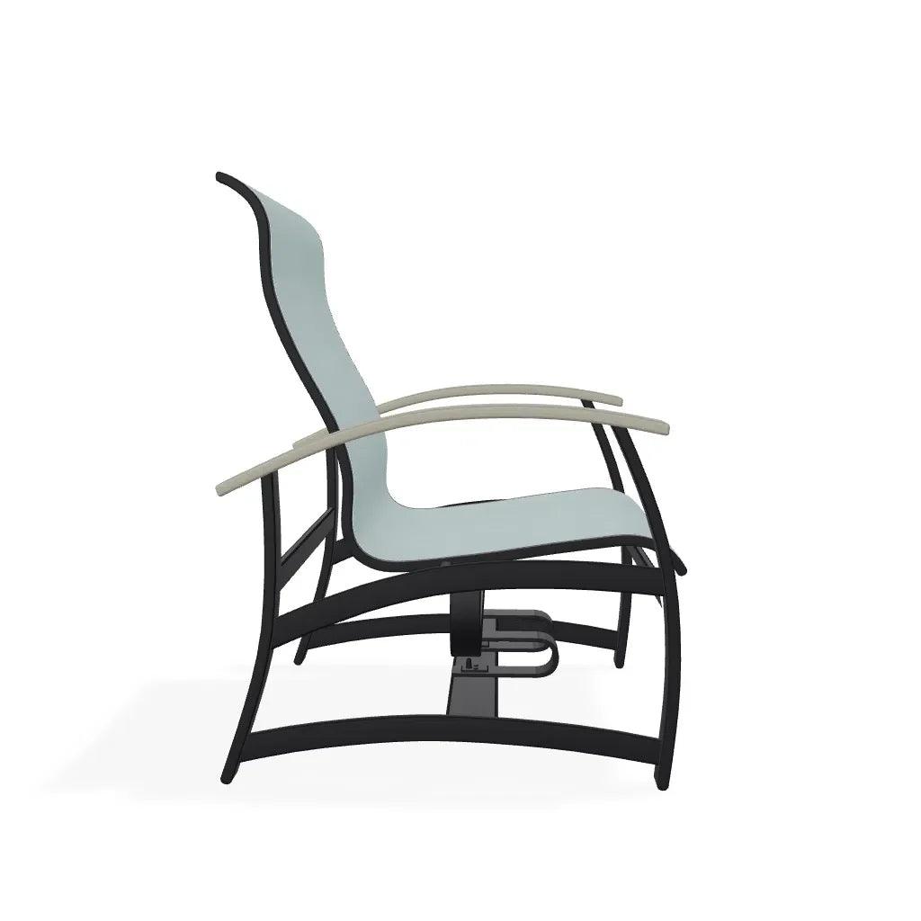 Belle Isle Multi-Position Polymer Armed Dining Chair