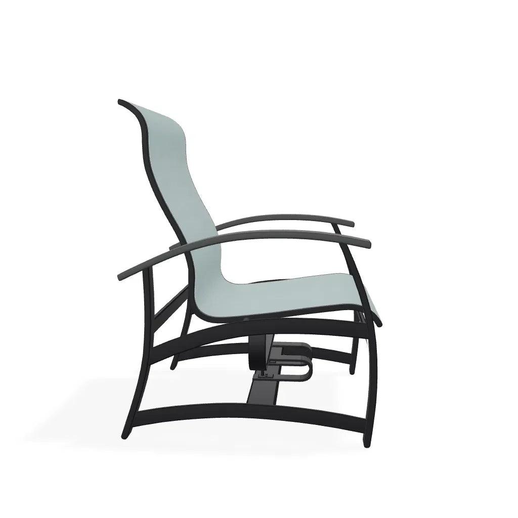 Belle Isle Multi-Position Polymer Armed Dining Chair