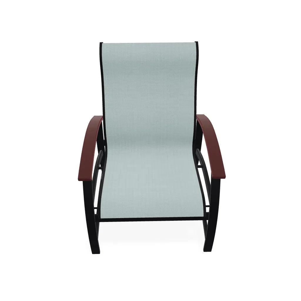 Belle Isle Multi-Position Polymer Armed Dining Chair