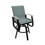 Belle Isle Sling Balcony Height Swivel Arm Chair