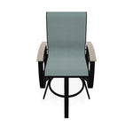 Belle Isle Sling Balcony Height Swivel Arm Chair