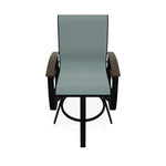 Belle Isle Sling Balcony Height Swivel Arm Chair