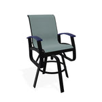 Belle Isle Sling Balcony Height Swivel Arm Chair