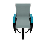 Belle Isle Sling Balcony Height Swivel Arm Chair