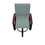 Belle Isle Sling Balcony Height Swivel Arm Chair